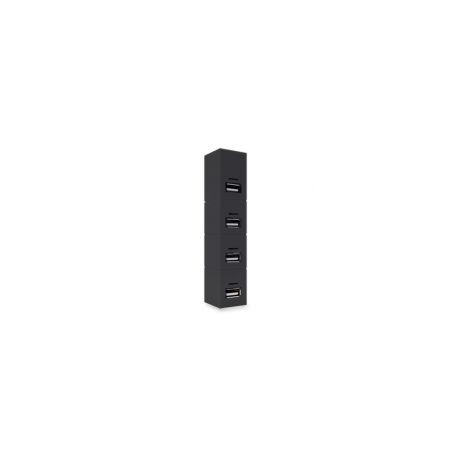 Hub Usb Brobotix 180727-2 Usb 2.0 Negro 4 Puertos