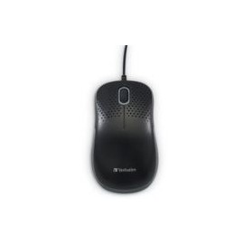 Mouse Optico Verbatim Silencioso Alambrico Negro Vb99790