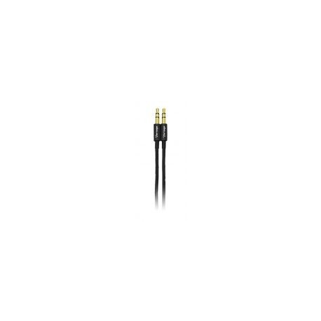 Cable Auxiliar Vorago Cab-115 Negro Metalico 3.5Mm A 3.5 Mm Bolsa