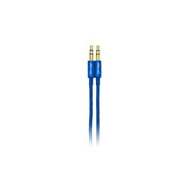 Cable Auxiliar Vorago  Cab-115 Azul Metalico 3.5Mm A 3.5 Mm Bolsa