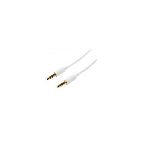 Startech Cable 2 Mt Slim Auxiliar Mini-Jack Plug 3.5Mm Mu2Mmmswh