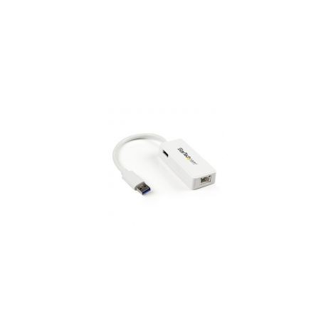 Tarjeta  1Pto Rj45  Externa Usb3.0  Hub Blanco  Startech Usb31000Sptw