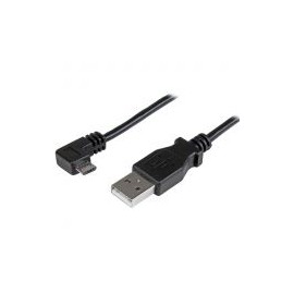 Cable Startech Micro Usb Con Angulo Derecho 1M Negro Usbaub1Mra