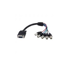 Cable Startech Vga Hd15 Macho A 5X Bnc Coaxial Hembra Vgabncmf1