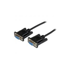 Cable Startech Serial Rs232 Db9 Hembra 2M Negro Scnm9Ff2Mbk