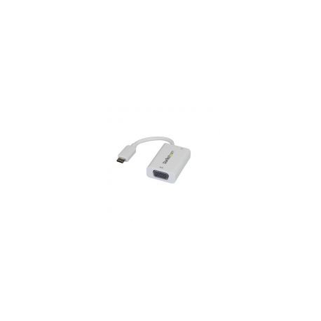 Adaptador Startech Usb-C A Vga Entrega Poder Usb Blanco Cdp2Vgaucpw