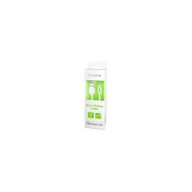 Cable Adata Lightning Apple De 1Mt Blanco Certificado Amfipl-100Cm-Cwh