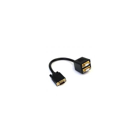 Cable 30Cm Divisor Video Vga 2 Ptos Salidas Hd15 Startech Vgaspl1Vv