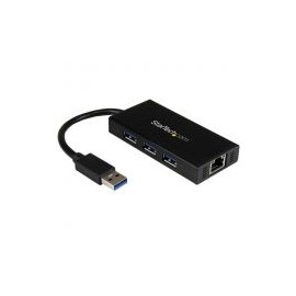 Hub Usb 3.0 Aluminio  C/Cable  3Ptos Y Adaptador   Startech St3300Gu3B