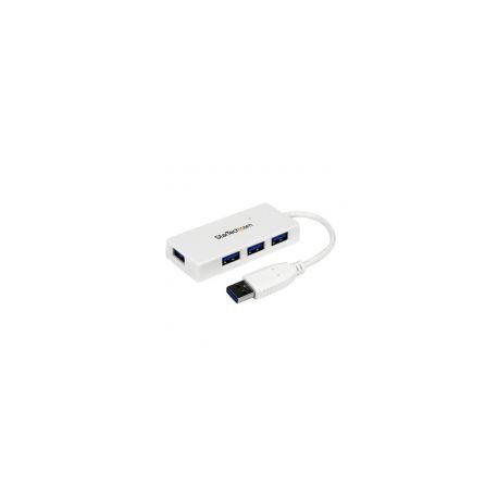 Concentrador Hub Usb 3.0 4 Puertos P/Laptop Bco Startech St4300Minu3W