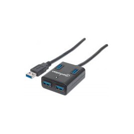 Hub Usb V3.0 Manhattan 4 Ptos Sin Fuente 162296