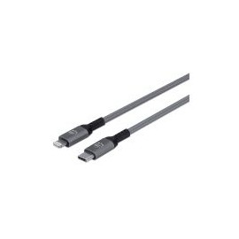 Cable Usb-C A Lightning Manhattan Gris Carga Y Sincroniza (394208)