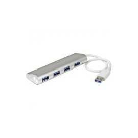 Startech Hub Portatil Usb 3.0 4 Ptos C. Cable Mac Linux Pc St43004Ua