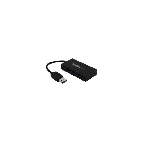 Startech Hub Usb 3.0 4 Puertos Usb Externo Negro 5Kbit/S Hb30A3A1Cfb