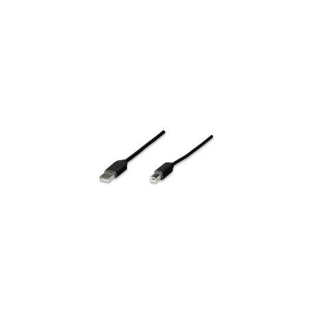 Cable Manhattan Usb A-B 1.8M Negro 342650