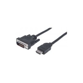 Cable Video Hdmi Manhattan Dvi-D M-M  1.8M 372503