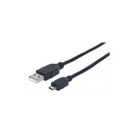 Cable Manhattan Usb A Macho - Micro B Macho 0.5M Negro 325677