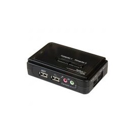 Juego Kit Kvm 2Ptos Usb Audio Video Vga Startech Sv211Kusb