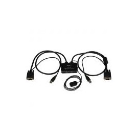 Conmutador Kvm De Cable  2 Ptos Vga Alimentacion Usb Startech Sv211Usb