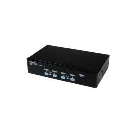 Conmutador Kvm 4 Ptos  Vga Audio Hub Usb Para Rack Startech Sv431Usbae