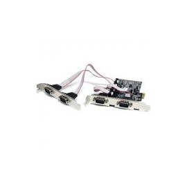 Tarjeta  Pcie    Pcie 4 Puertos Serial Rs232 Db9  Startech Pex4S553