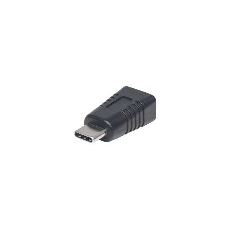 Adaptador Manhattan Micro Usb A Usb C Negro 354660