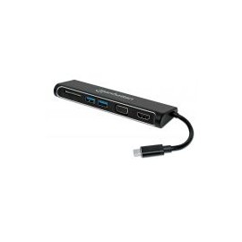 Adaptador Manhattan Usb C A Hdmi/Vgausb Negro 152631