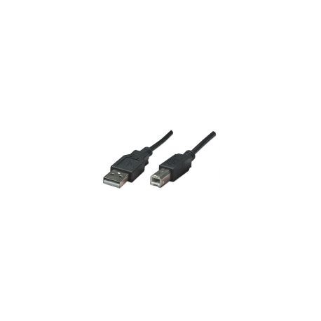 Cable Manhattan Usb A-Usb B .5 Metros Negro 374507