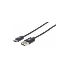 Cable Manhattan Usb A Macho A Usb C Macho 50Cm Negro 354912