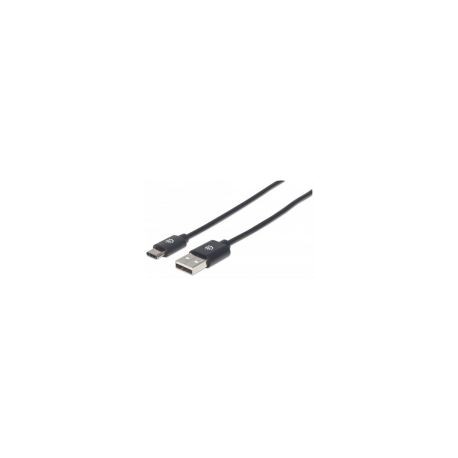 Cable Manhattan Usb A Macho A Usb C Macho 50Cm Negro 354912