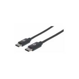 Cable Usb Manhattan Usb 3.0 Macho 1 Metro Negro 353342