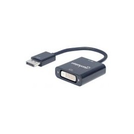 Adaptador Manhattan 152228 Displayport M A Dvi-D Negro