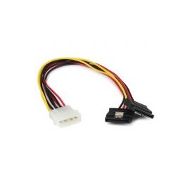 Cable 30Cm Corriente  Lp4 Molex A Doble Sata Startech Pyo2Lp4Lsata