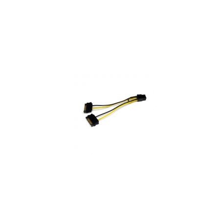 Cable 15Cm De Poder  Sata A Conector 6 Pines Startech Satpciexadap