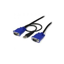 Cable Kvm 3M Ultradelgado 2En1 Vga Usb Hd15 Macho Startech Sveconus10
