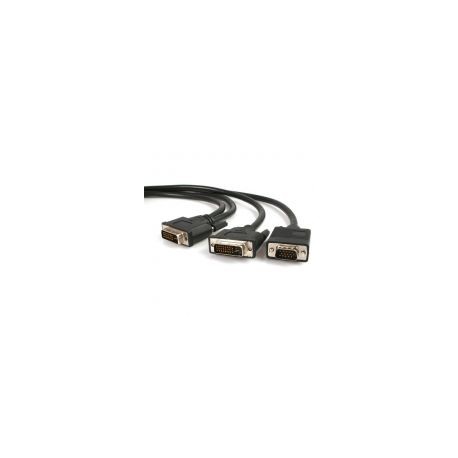Cable 1.8M Divisor Dvi-I Macho  A Dvi-D Y Vga Hd15 Startech Dvivgaymm6