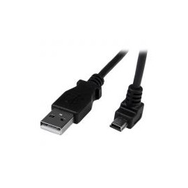 Cable 2M Mini Usb B A Usb A  Acodado Hacia Abajo Startech Usbamb2Md