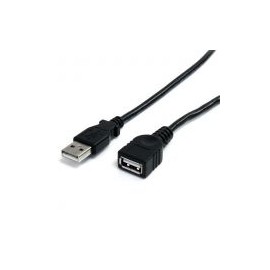 Cable 3M Extension Usb 2.0  Macho-Hembra Negro  Startech Usbextaa10Bk