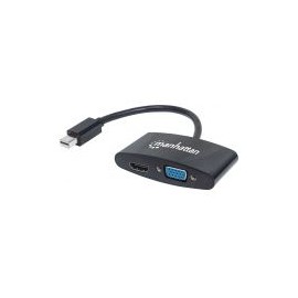 Cable Adaptador Manhattan Mini Displayport A Hdmi Vga 2-1 4K 152709
