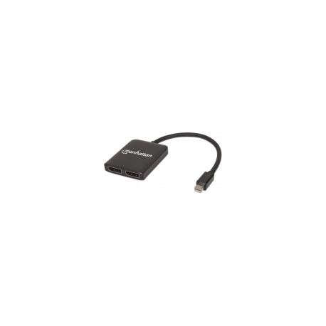Video Splitter Manhattan 1 Mini Dp In : 2 Dp Out Usb/Mst 207775