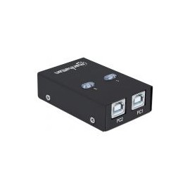 Switch Usb Manhattan 162005 2 Puertos, Usb 2.0