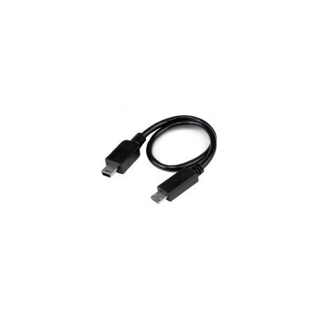 Cable Adaptador Startech.Com Usb Otg Micro Usb -Mini Usb 20Cm