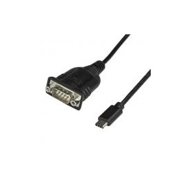 Cable Usb Startech Tipo C A Serial Db9 40Cm Negro Icusb232Proc