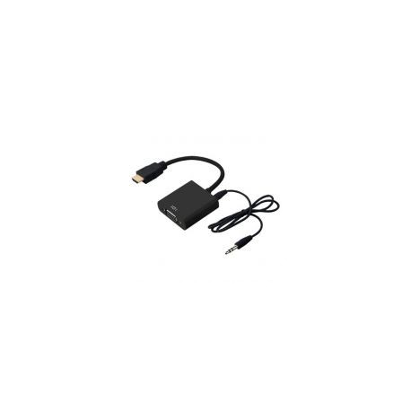 Adaptador Hdmi A Vga Brobotix Negro 110964N