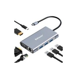 Docking Station Brobotix Gigabit Usb-C Hdm Usb 3.0 Rj-45 Vga Plata 60001202