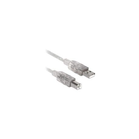 Cable Usb Brobotix Usb-A Macho - Usb-B Macho 5M Translucido 180705