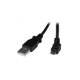 Cable 50Cm Micro Usb B A Usb A Acodado Abajo Startech Usbaub50Cmd