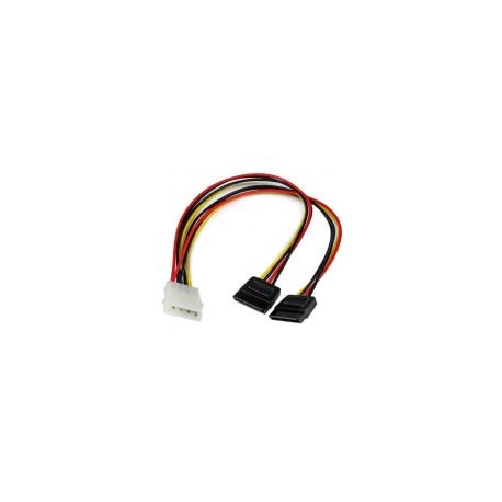 Adaptador 0.3M Divisor Molex 4 Pines 2X Sata  Startech Pyo2Lp4Sata