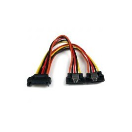 Cable Divisor Sata Splitter Latch 2X Hembra 0.15M  Startech Pyo2Lsata