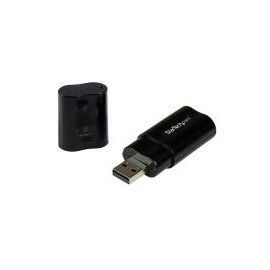 Tarjeta De Sonido Estereo Usb   Externa  Negro  Startech Icusbaudiob